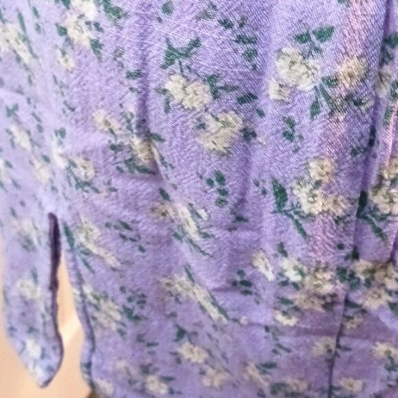 Aeropostale Purple Floral Sleeveless Mini Dress Juniors M - Picture 6 of 13